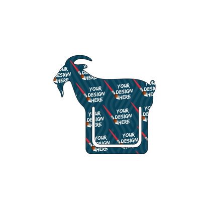 Custom Plastic 2.45" x 2.375" Goat Shape Bookmarks