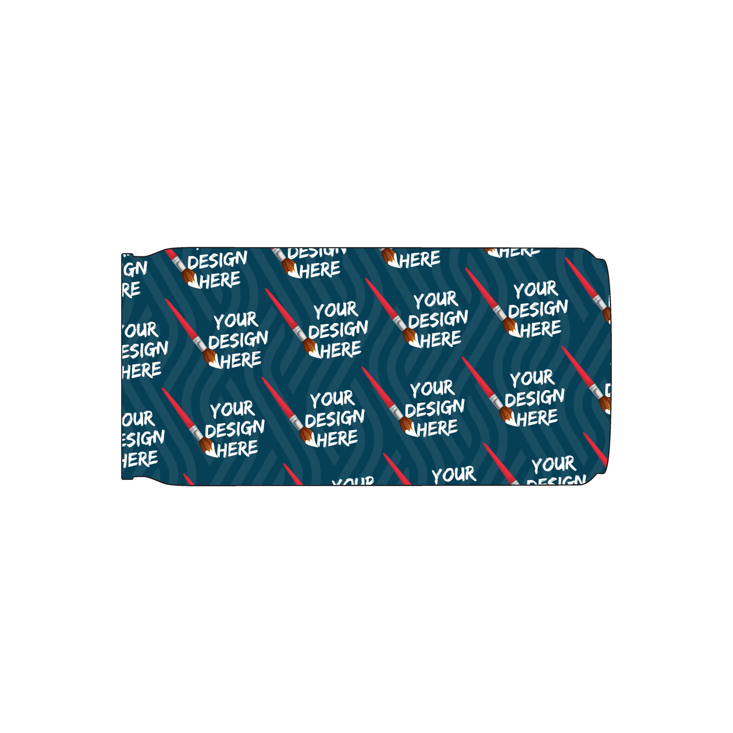 Custom Plastic 1.7" x 3.5" Can Shape Cards