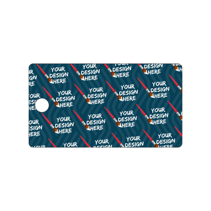 Custom Plastic 5.5" x 3" Luggage Tags with Large Hole