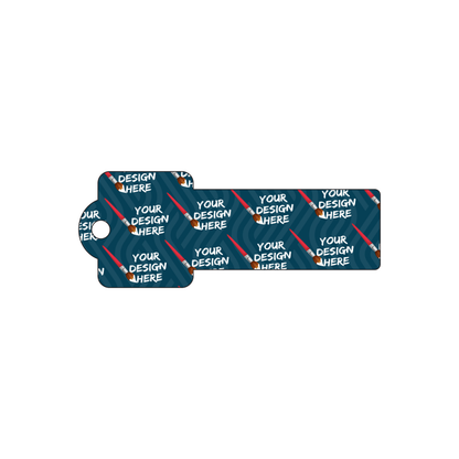 Custom Plastic 3.25" x 1.25" Key Shape Key Tags