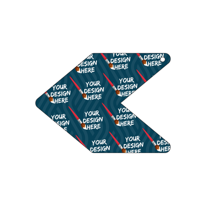 Custom Plastic 3.5" x 2.5837" Pointed Tags