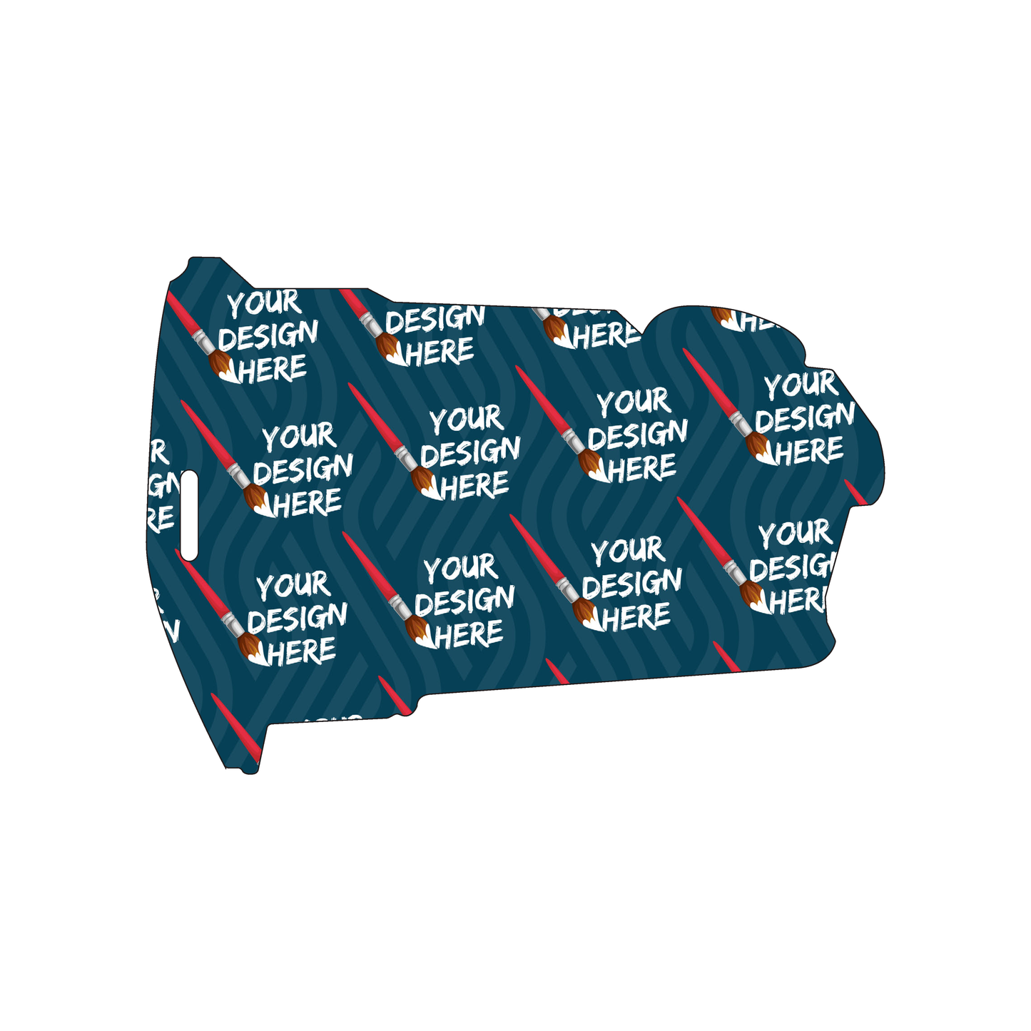 Custom Plastic 3.5" x 5" Trash Bin Shape Luggage Tags