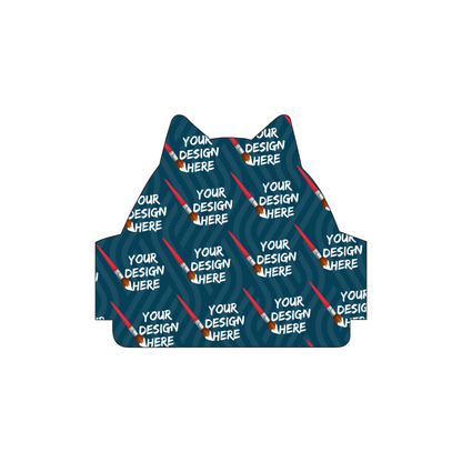 Custom Plastic 3.5" x 3" Cat Shape Cards