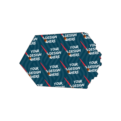 Custom Plastic 2.6" x 3.8" Popcorn Bucket Shape Gift Cards