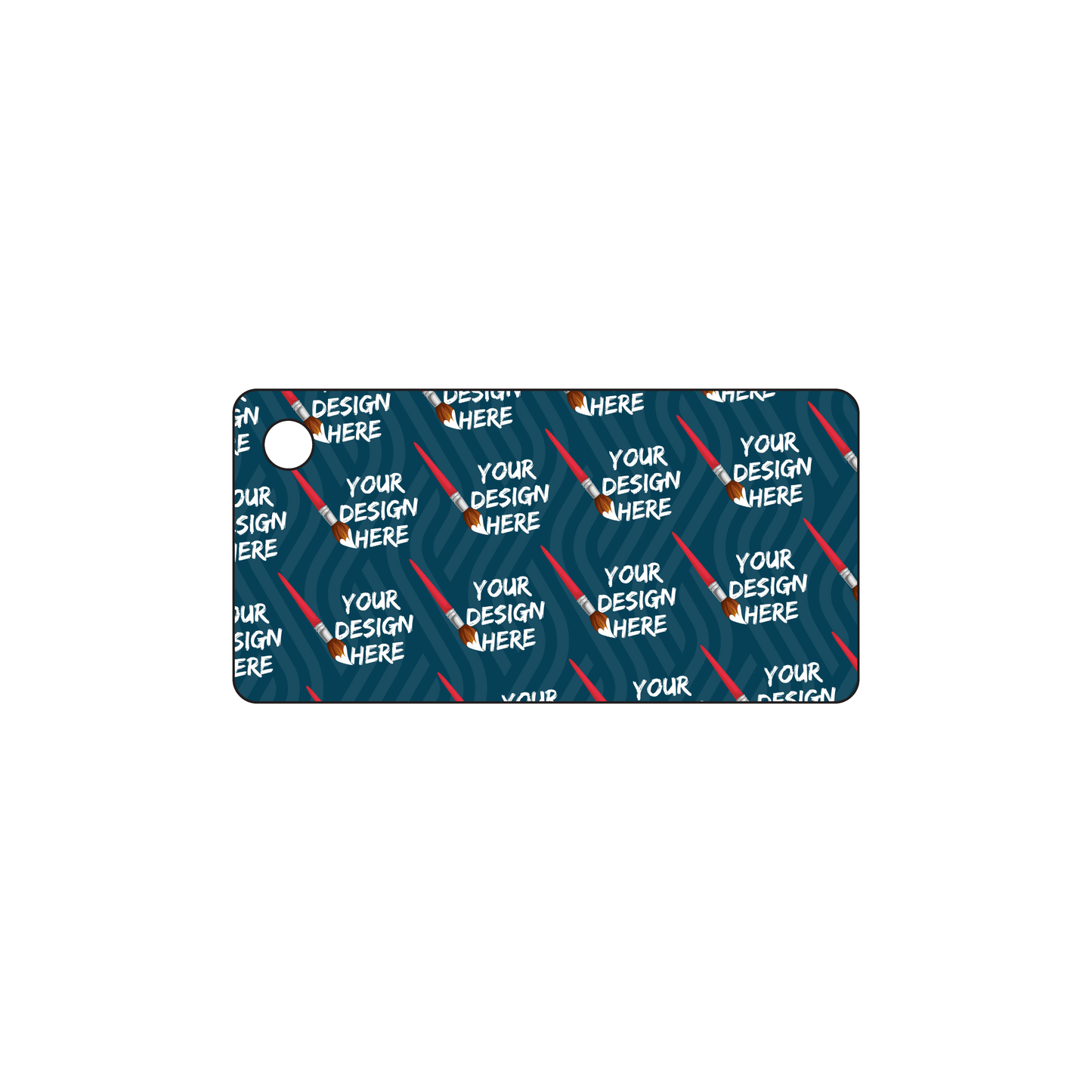 Custom Plastic 2" x 3" Key Tags