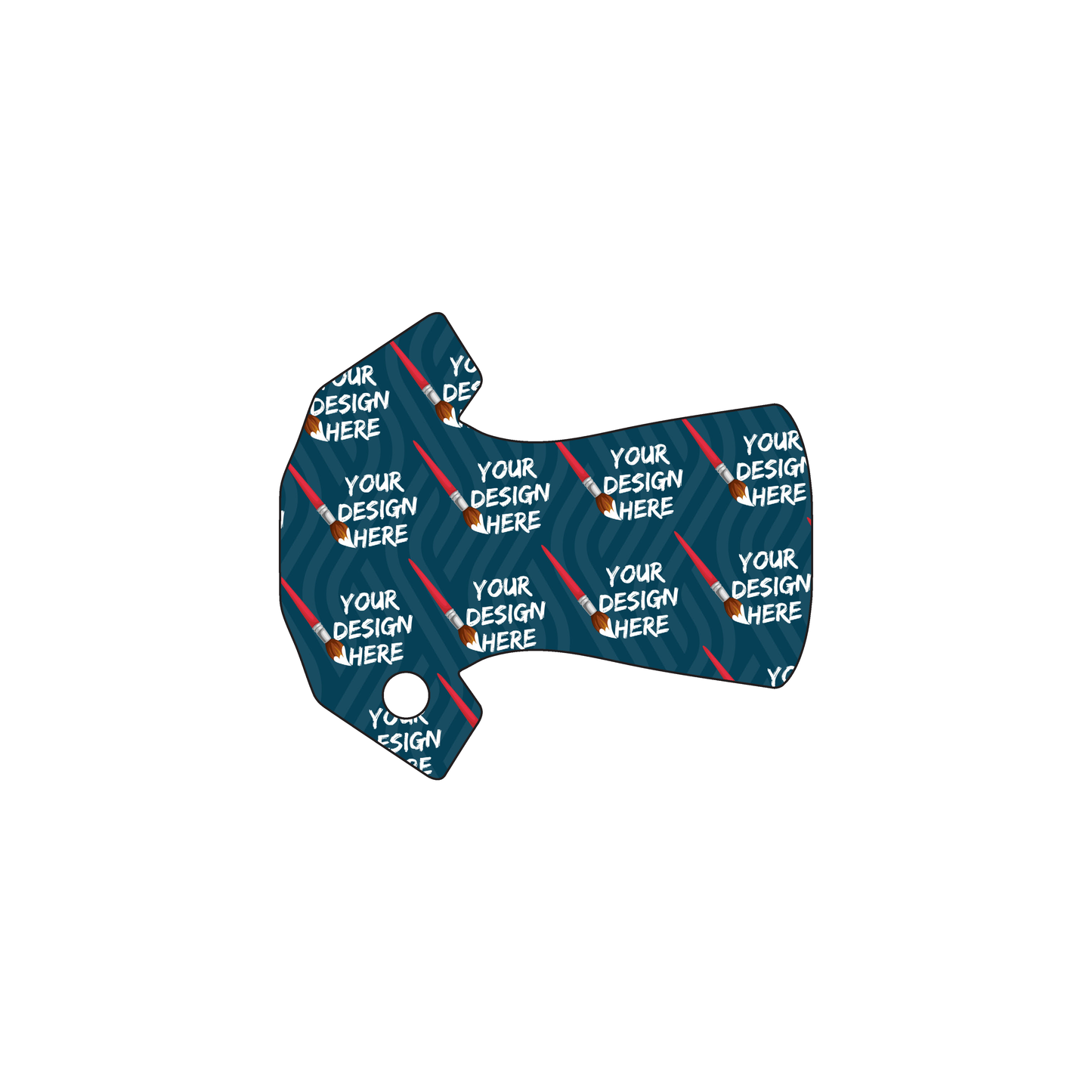 Custom Plastic 2" x 1.75" Shirt Shape Key Tags