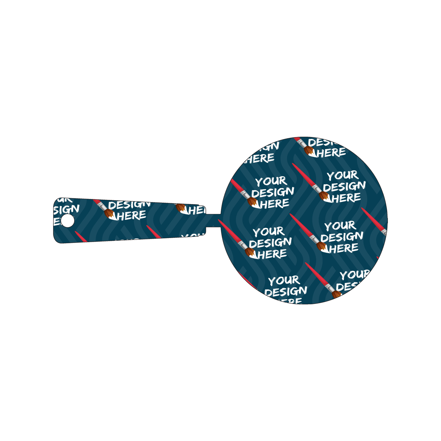 Custom Plastic 3.75" x 7.5" Magnifying Glass Signage
