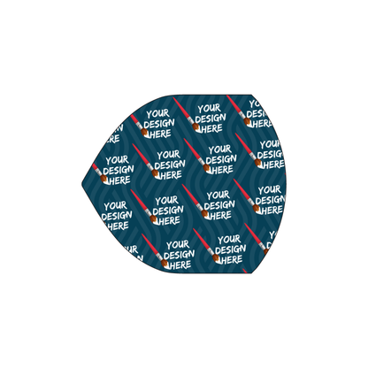 Custom Plastic 2.6" x 2.975" Badge Shape Cards