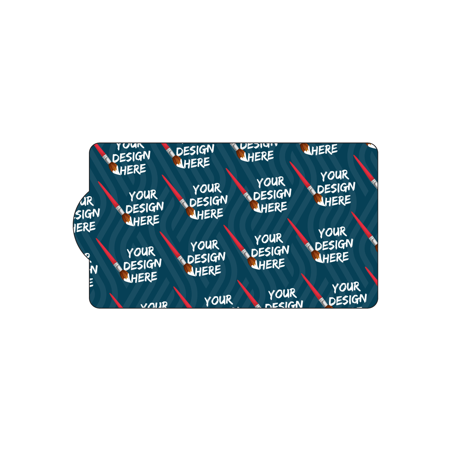 Custom Plastic 2" x 3.69" Clipboard Shape Cards
