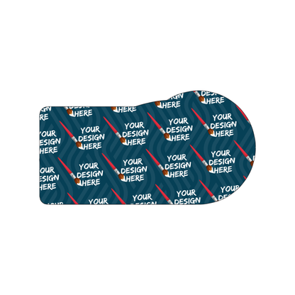 Custom Plastic 5.79" x 3.05" Circle Edge Cards