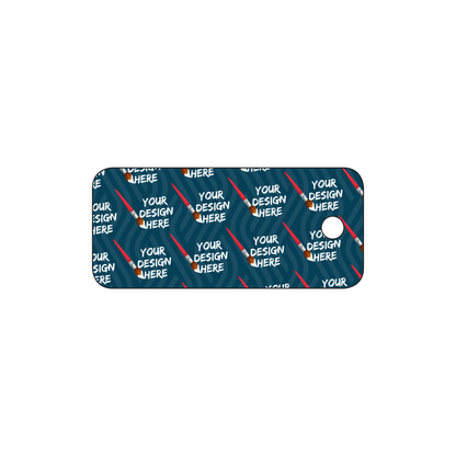 Custom Plastic 2.25" x 1" Narrow Key Tags