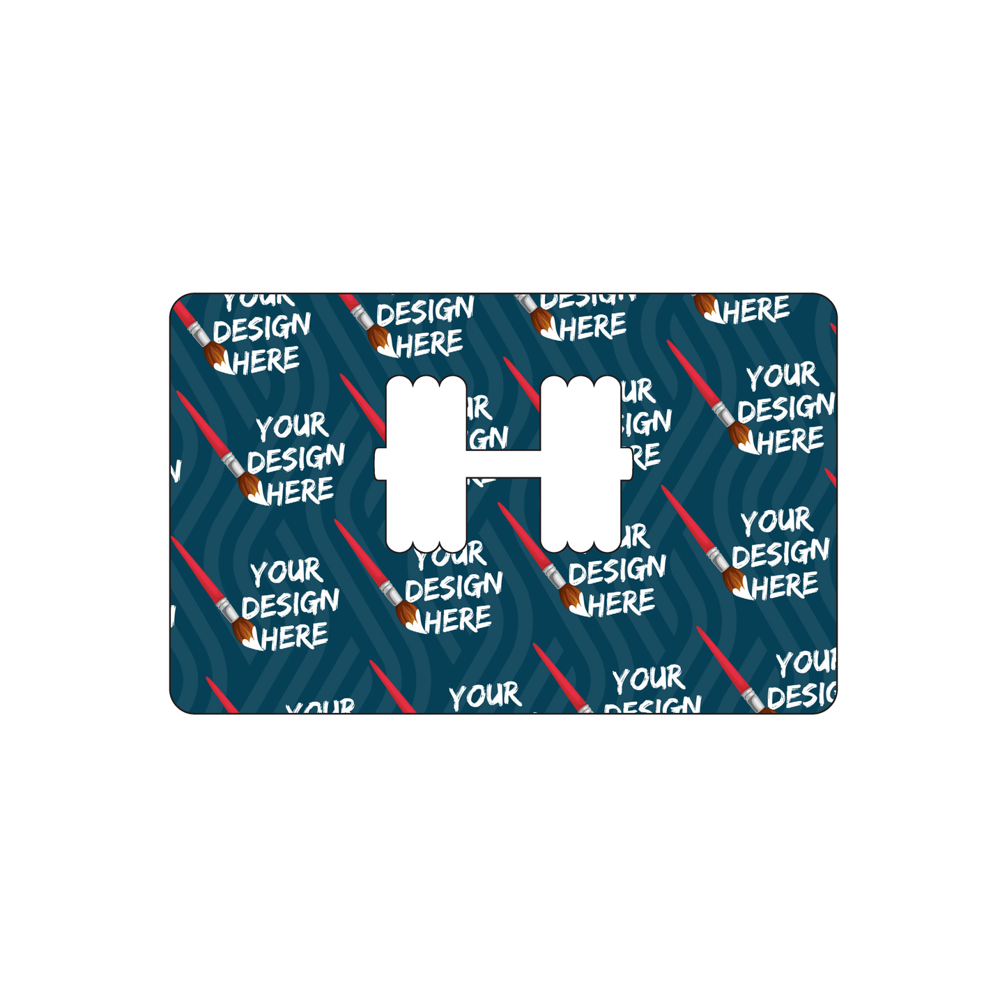 Custom Plastic 3.375" x 2.125" Cards with Punch-Out Dumbbell