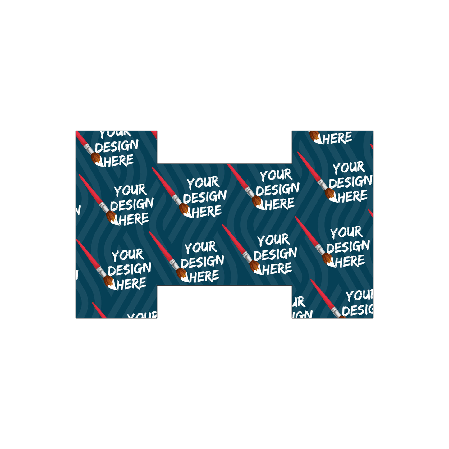 Custom Plastic 3.375" x 2.125" I Shape Cards