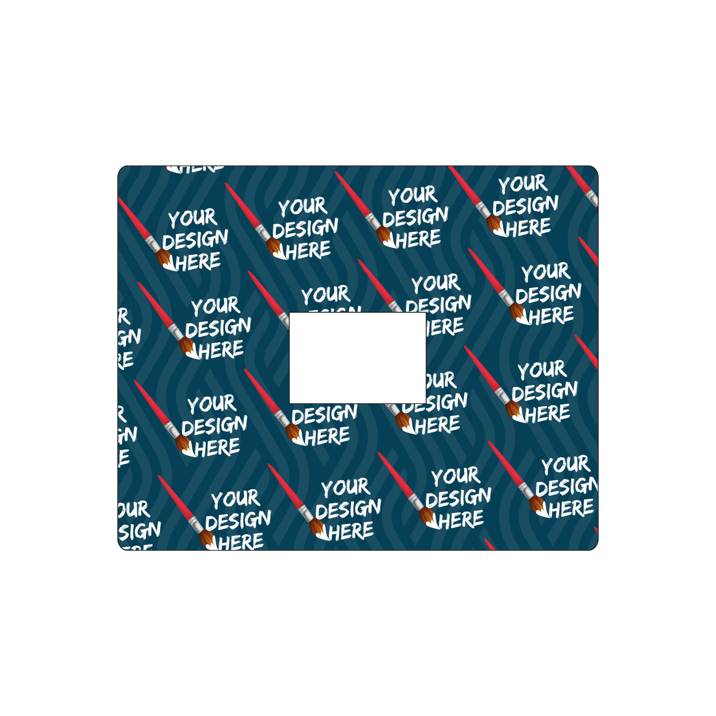 Custom Plastic 4" x 5" Cards with Rectangle Punch-Out
