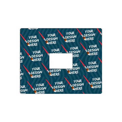 Custom Plastic 4" x 5" Cards with Rectangle Punch-Out