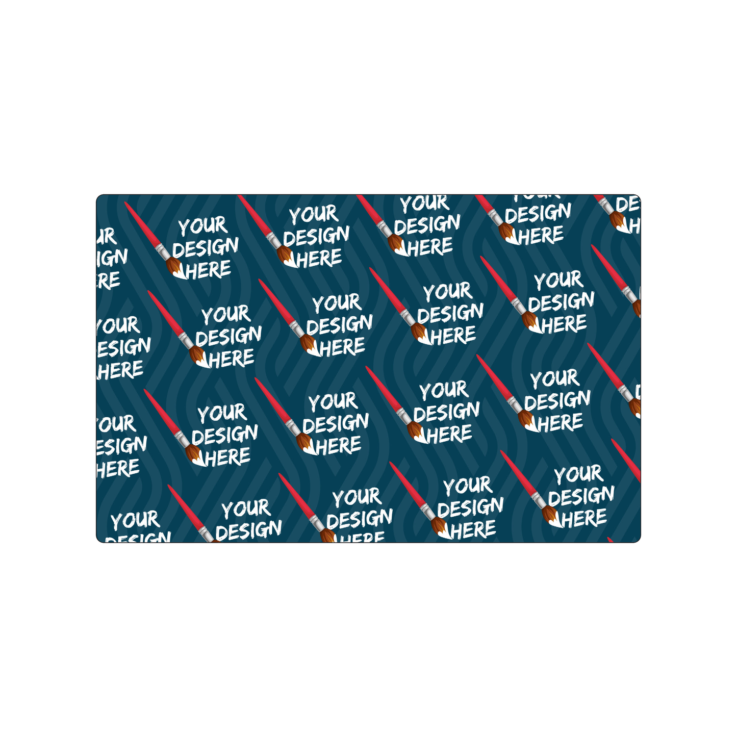 Custom Plastic 9" x 5.75" Large Rectangle Menu