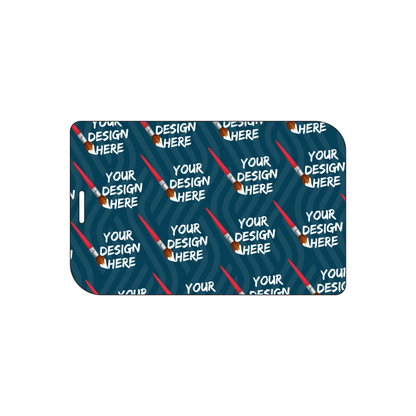 Custom Plastic 3.375" x 2.125" Leaf Shape Badges