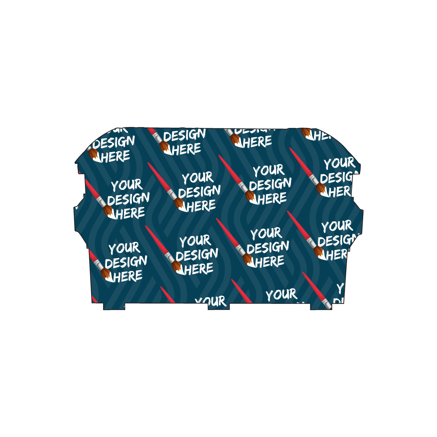 Custom Plastic 3.375" x 2.125" Dumpster Shape Cards