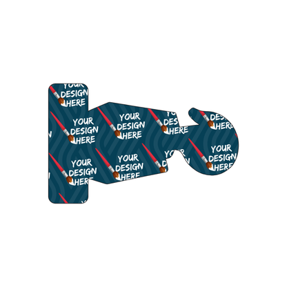 Custom Plastic 3.375" x 2.125" Pully Shape Cards