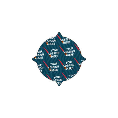 Custom Plastic 2.125" x 2.125" Compass Shape Cards
