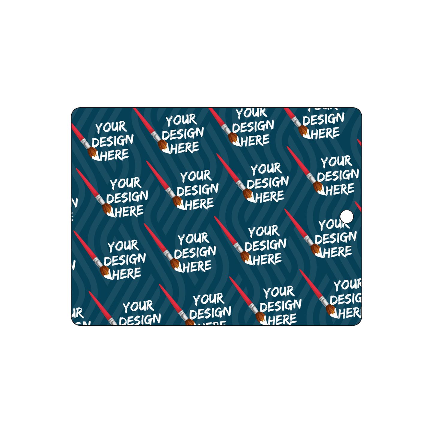 Custom Plastic 4" x 3" Rectangle Tags