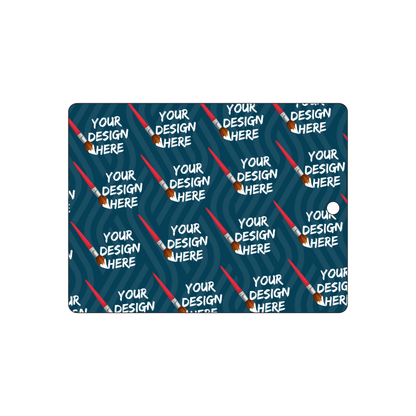 Custom Plastic 4" x 3" Rectangle Tags