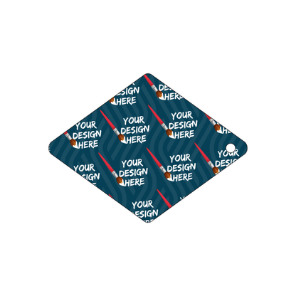 Custom Plastic 4" x 3" Diamond Shape Tags