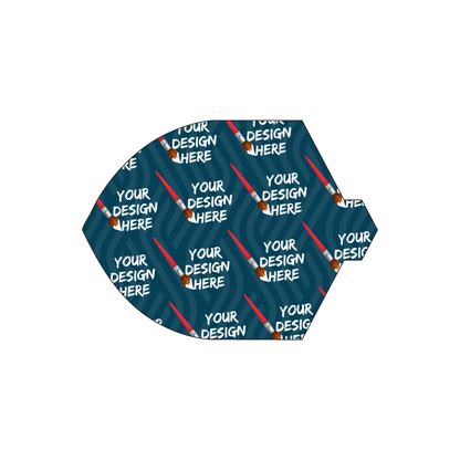 Custom Plastic 3.3" x 2.45" Shield Shape Cards