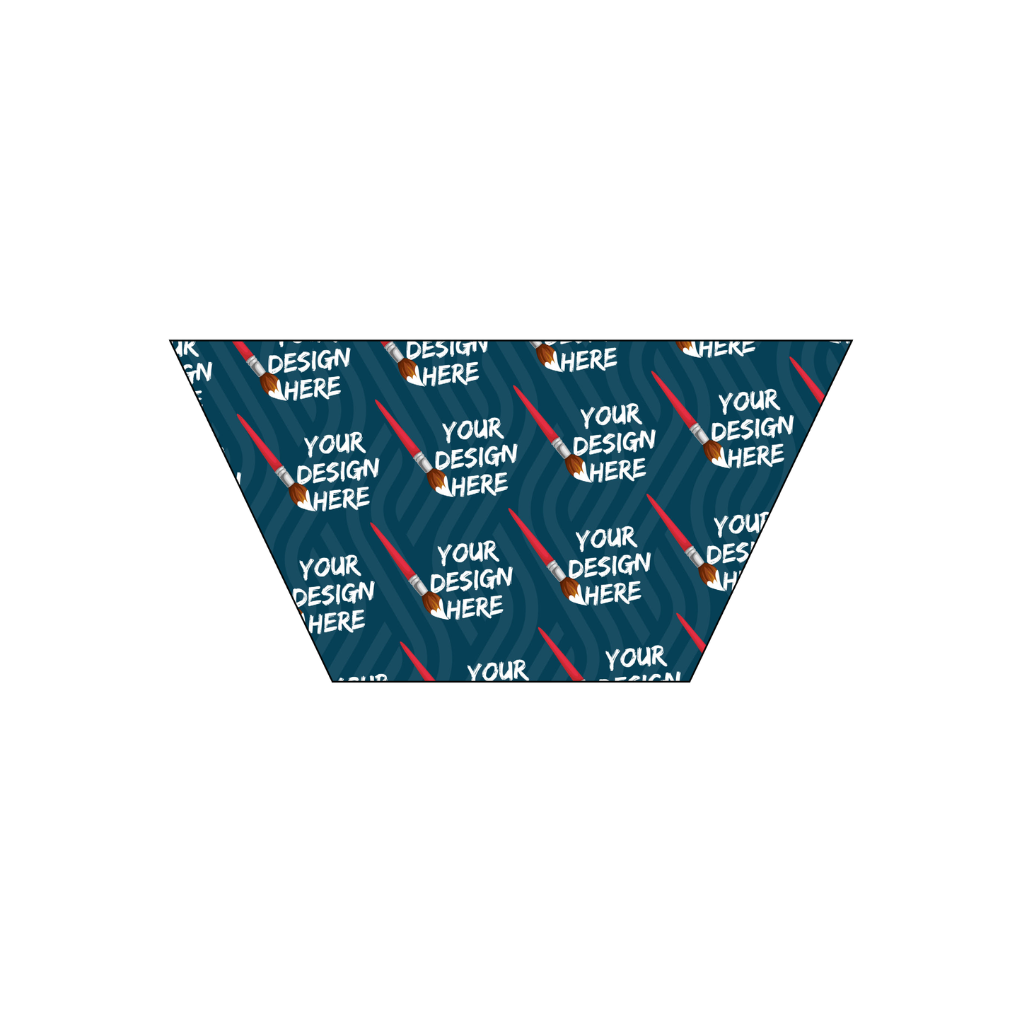 Custom Plastic 3.5" x 1.75" Sharp Trapezoid Cards