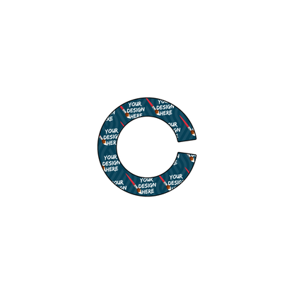 Custom Plastic 1" x 1" Circle C