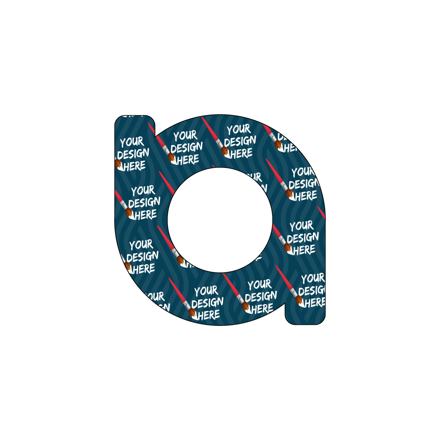 Custom Plastic 2.5" x 2.5" Circle Cards
