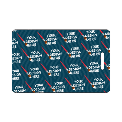 Custom Plastic 3.5" x 2.25" Vertical Badges
