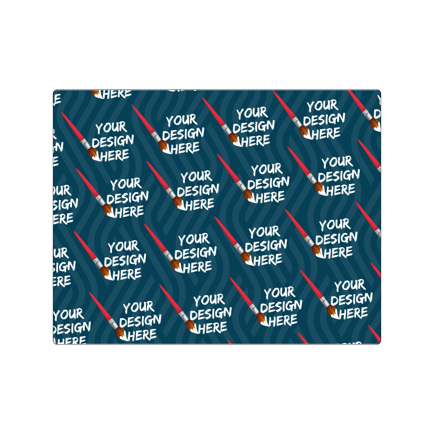 Custom Plastic 7" x 9" Large Rectangle Invitation