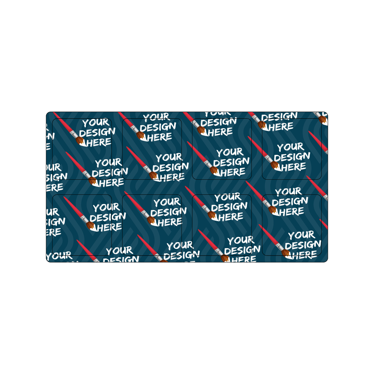 Custom Plastic 8 Punch-Out Square Sheet Combo