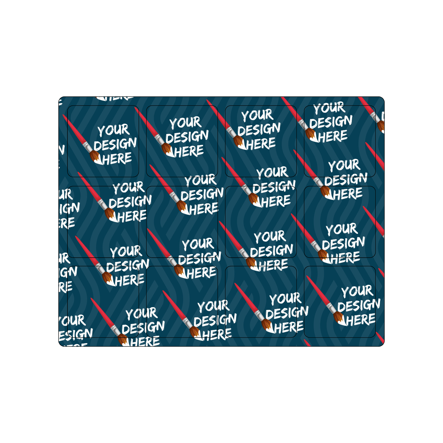 Custom Plastic 12 Punch-Out Square Sheet Combo