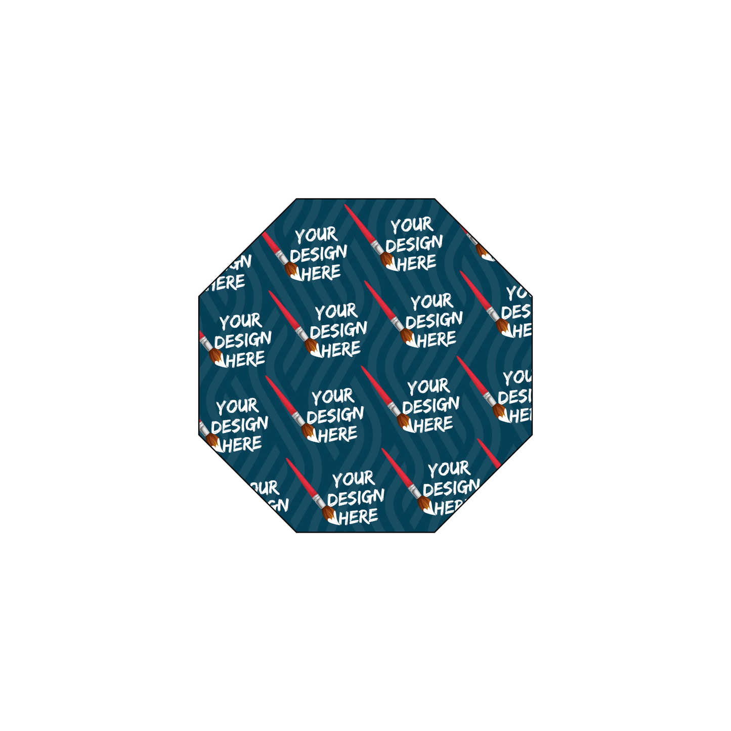 Custom Plastic 2.125" x 2.125" Octagon Cards