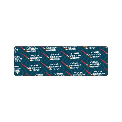 Custom Plastic 2.5" x 8" Long Signage with Corner Hole