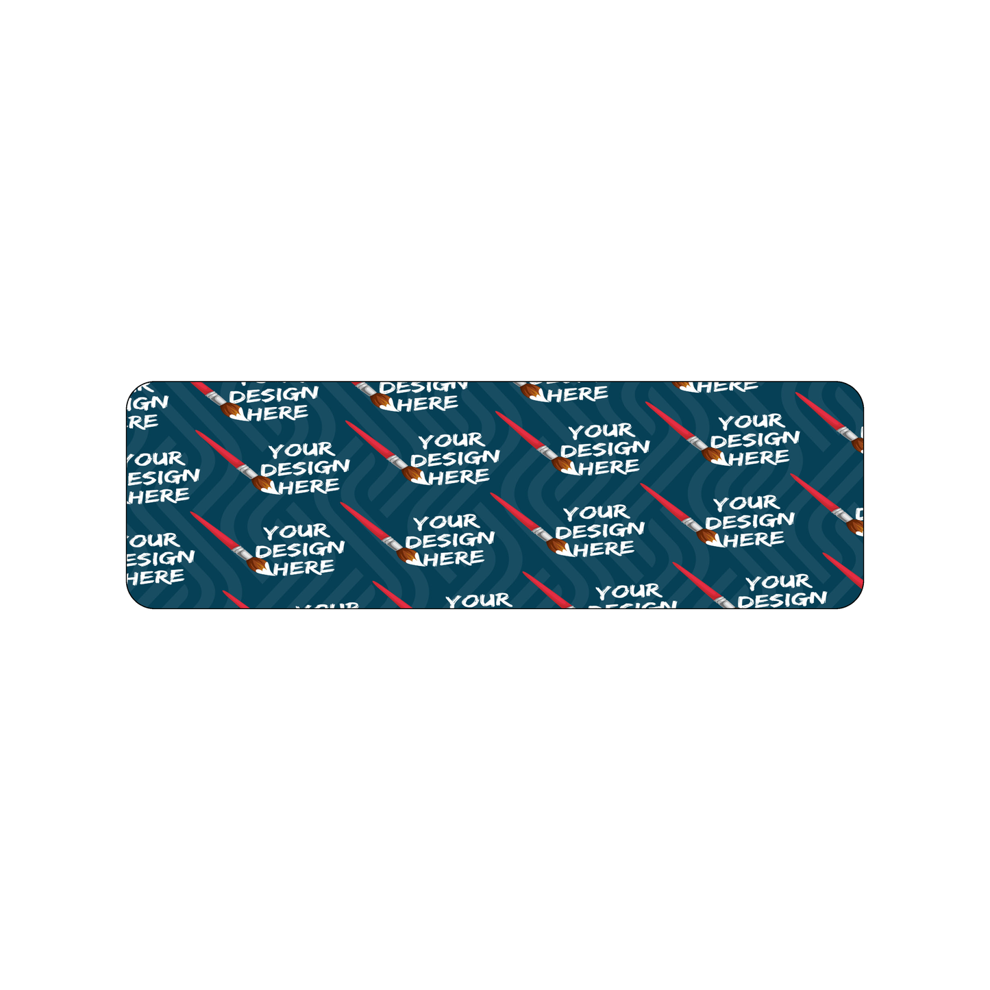 Custom Plastic 6.5" x 2" Half Rulers