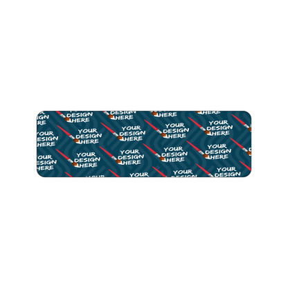 Custom Plastic 6.5" x 2" Half Rulers