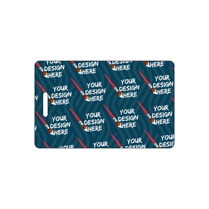 Custom Plastic 2.1875" x 3.5" Vertical Badges