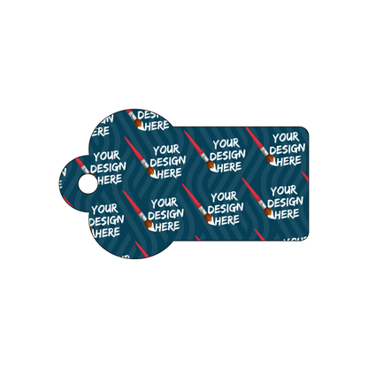 Custom Plastic 3.75" x 2.25" Long Crown Tags