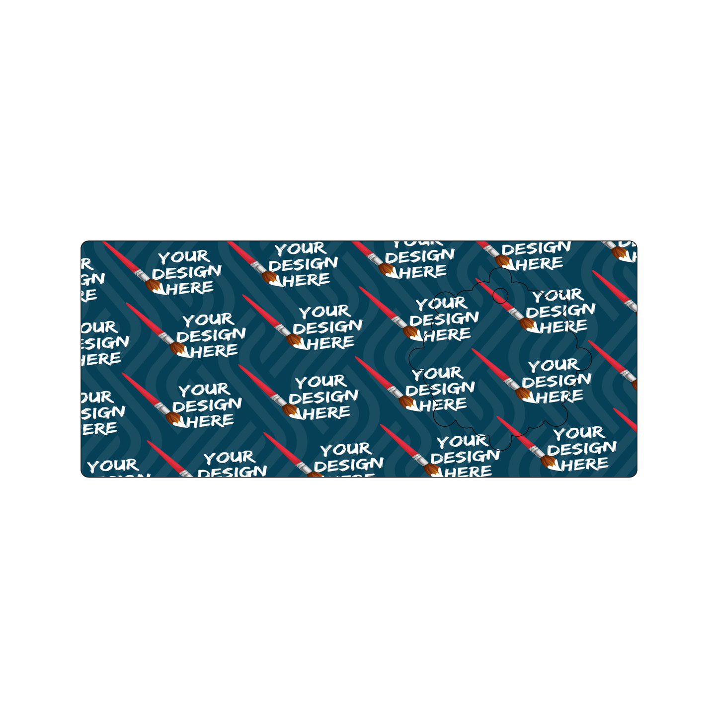 Custom Plastic 9.125" x 3.875" Cards with Snowflake Punch-Out Tags