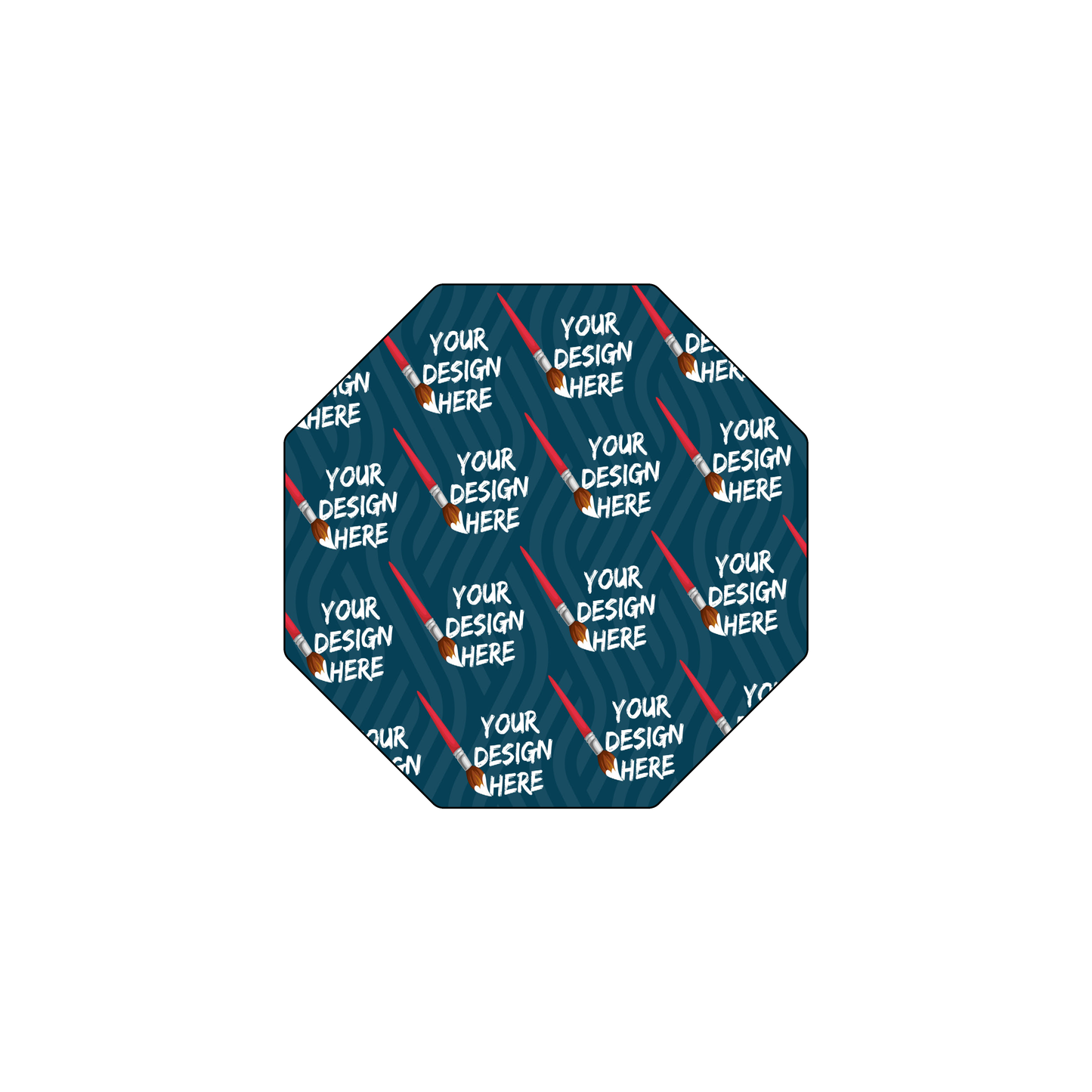 Custom Plastic 2.5" x 2.5" Octagon Cards