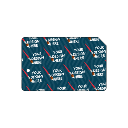 Custom Plastic 3.375" x 2.125" with Small Hole and Cut Corner Cards