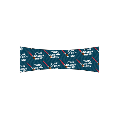Custom Plastic 3.375" x 1.1" Bowed Cards
