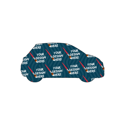 Custom Plastic 3.5" x 1.65" Car Shape Cards