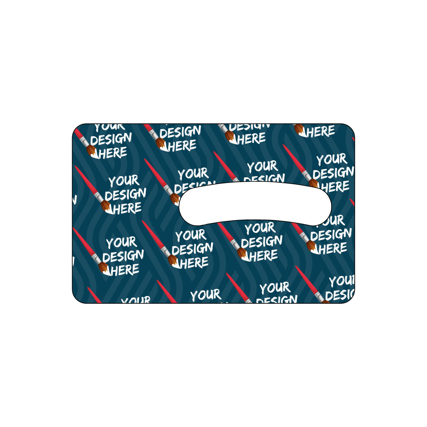 Custom Plastic 3.35" x 2.13" Cards with Rounded Punch-Out