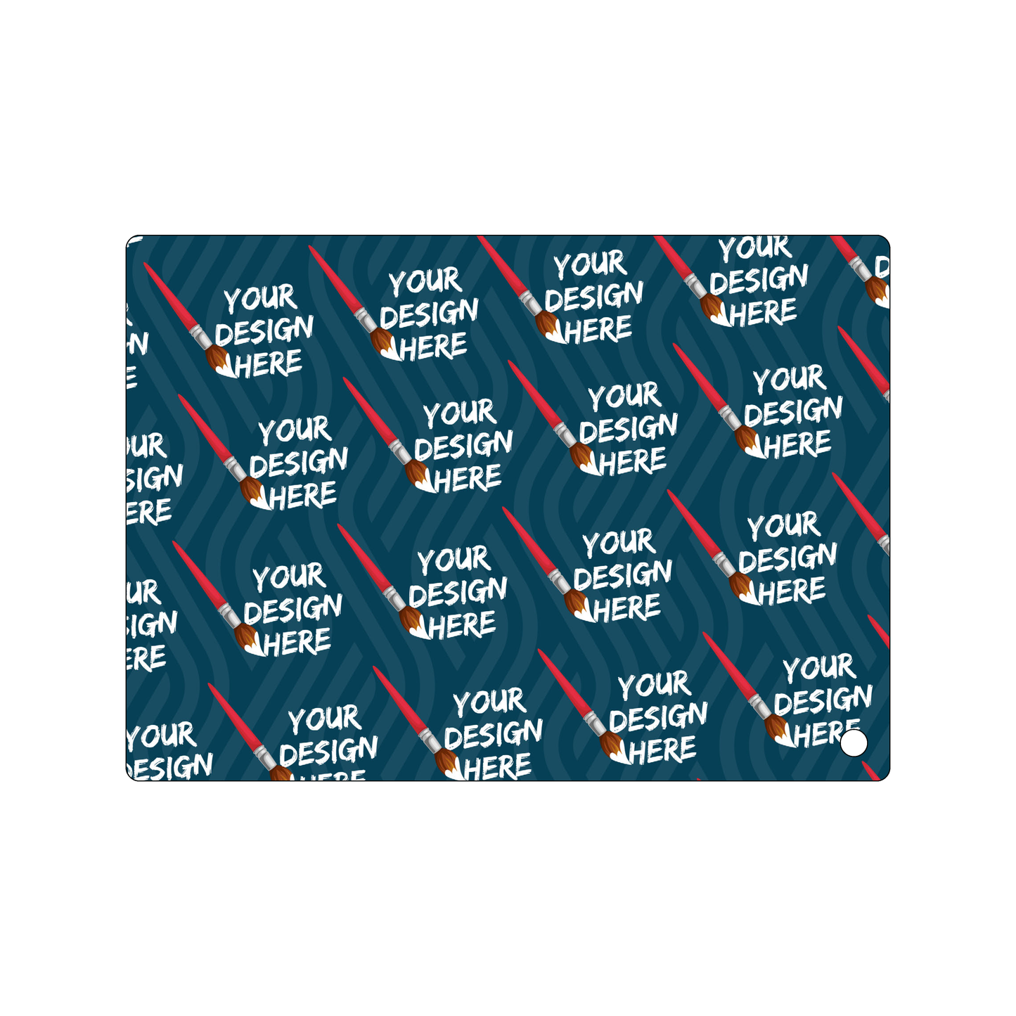 Custom Plastic 7" x 5" Rectangle with Hole Signage