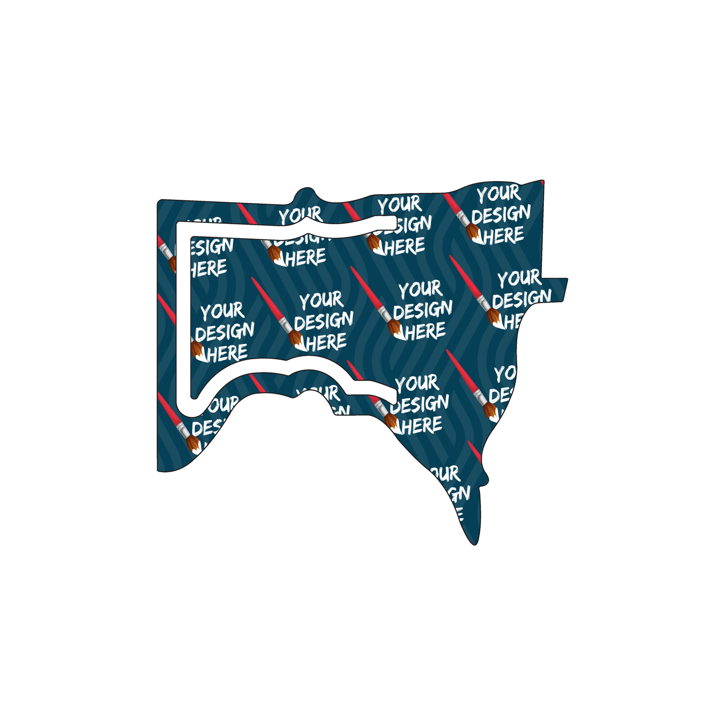 Custom Plastic 3.375" x 3" Minnesota Shape Bookmark