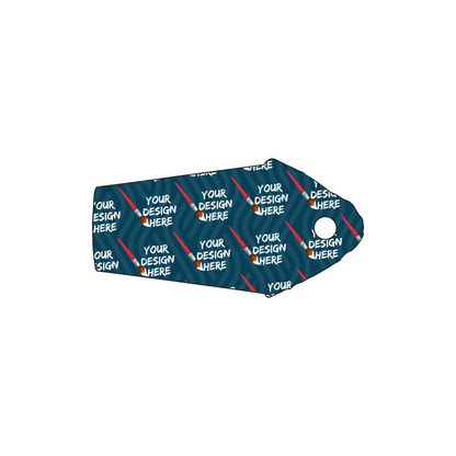Custom Plastic 2.25" x 1.15" Coffin Shape Key Tags